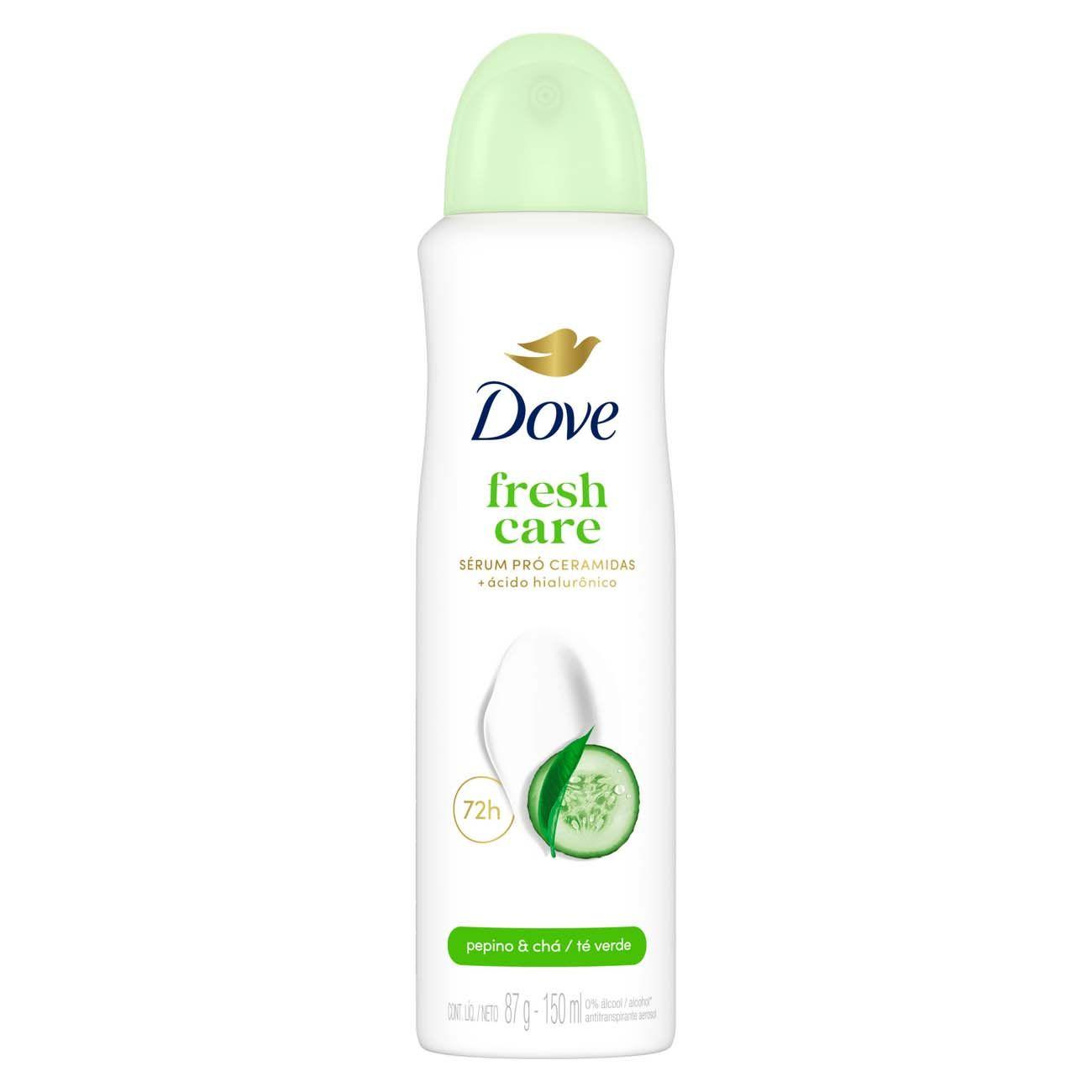 Desodorante Aerosol Dove Fresh Care Pepino e Chá Verde 150ml