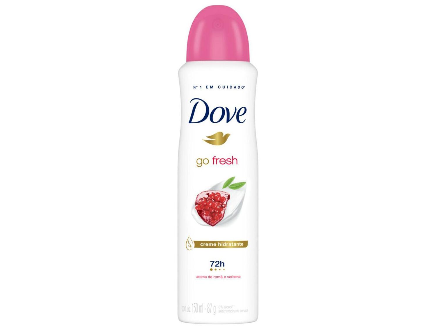 Desodorante Antitranspirante Aerossol Dove Go Fresh Feminino Romã e Verbena 150ml