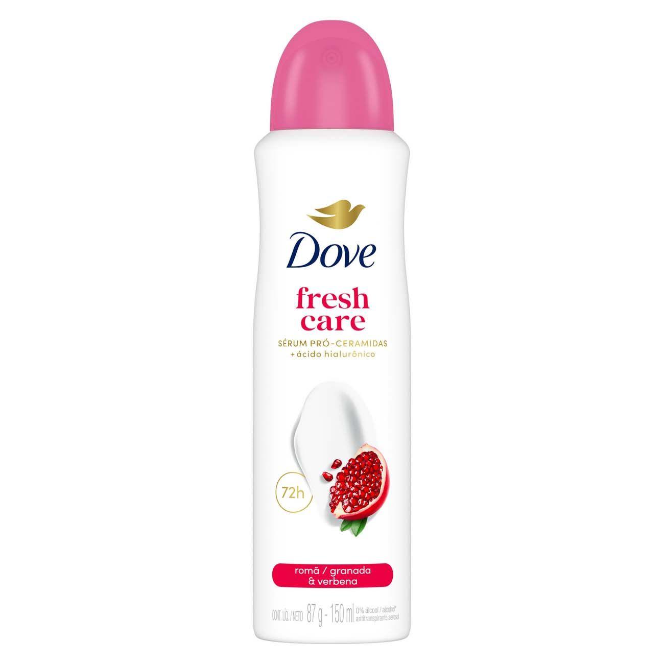 Desodorante Antitranspirante Aerossol Dove Go Fresh Feminino Romã e Verbena 150ml