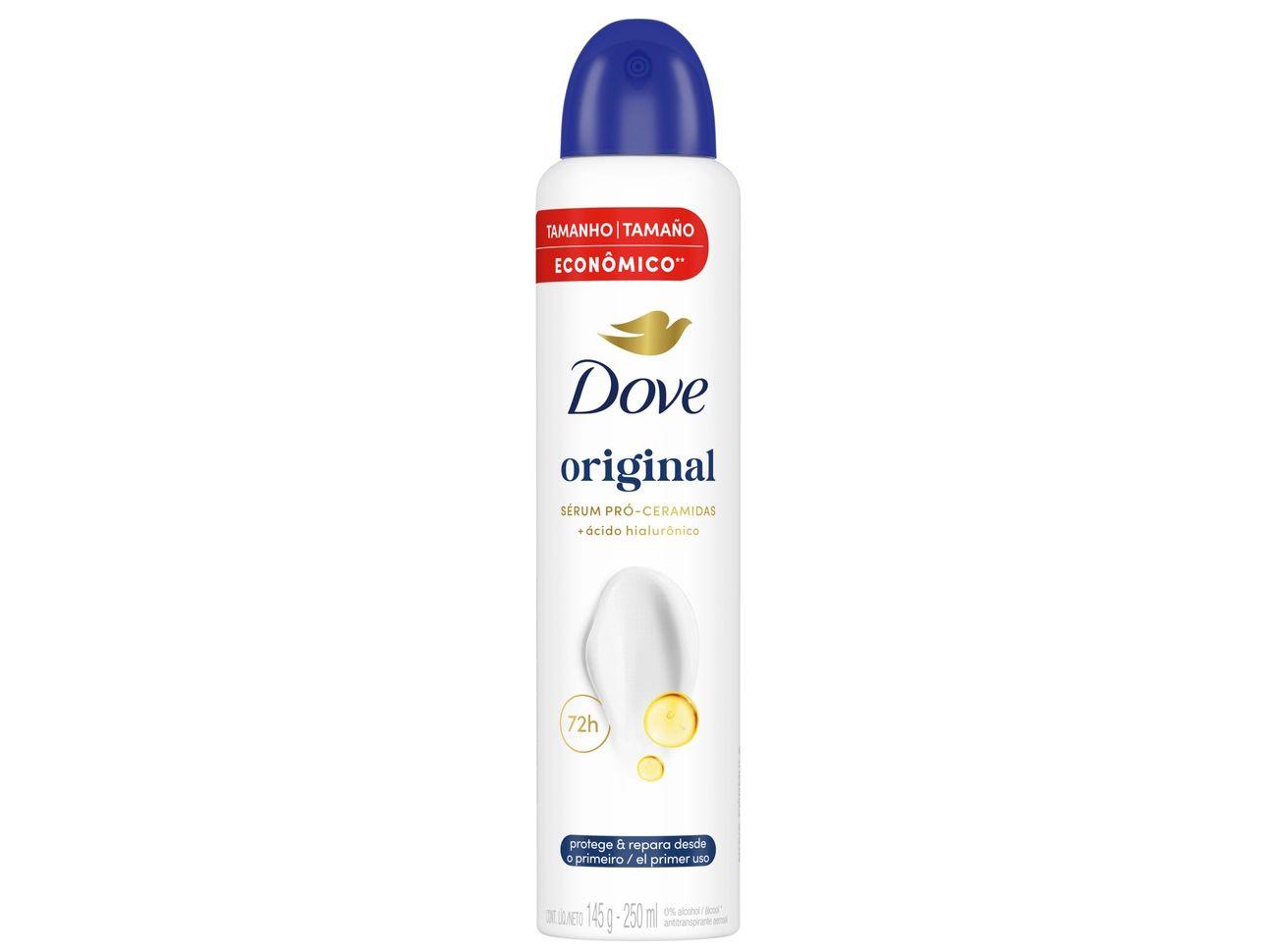 Desodorante Antitranspirante Aerossol Dove Original 250ml