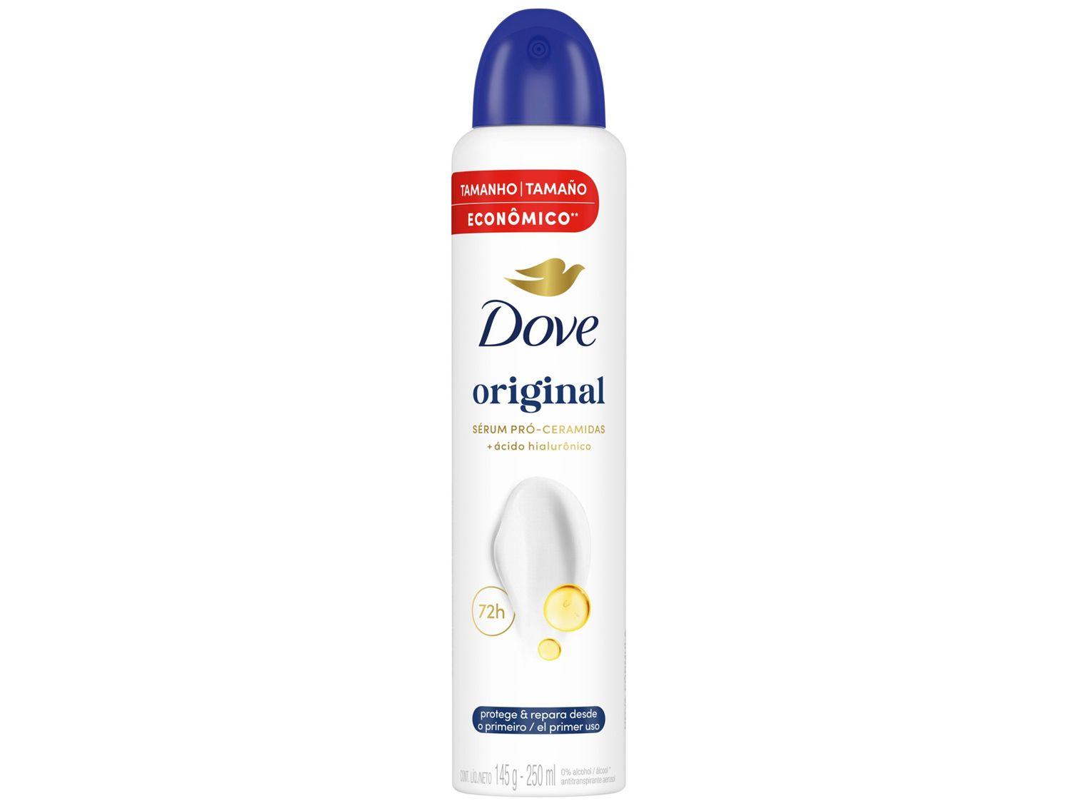 Desodorante Antitranspirante Aerossol Dove Original 250ml