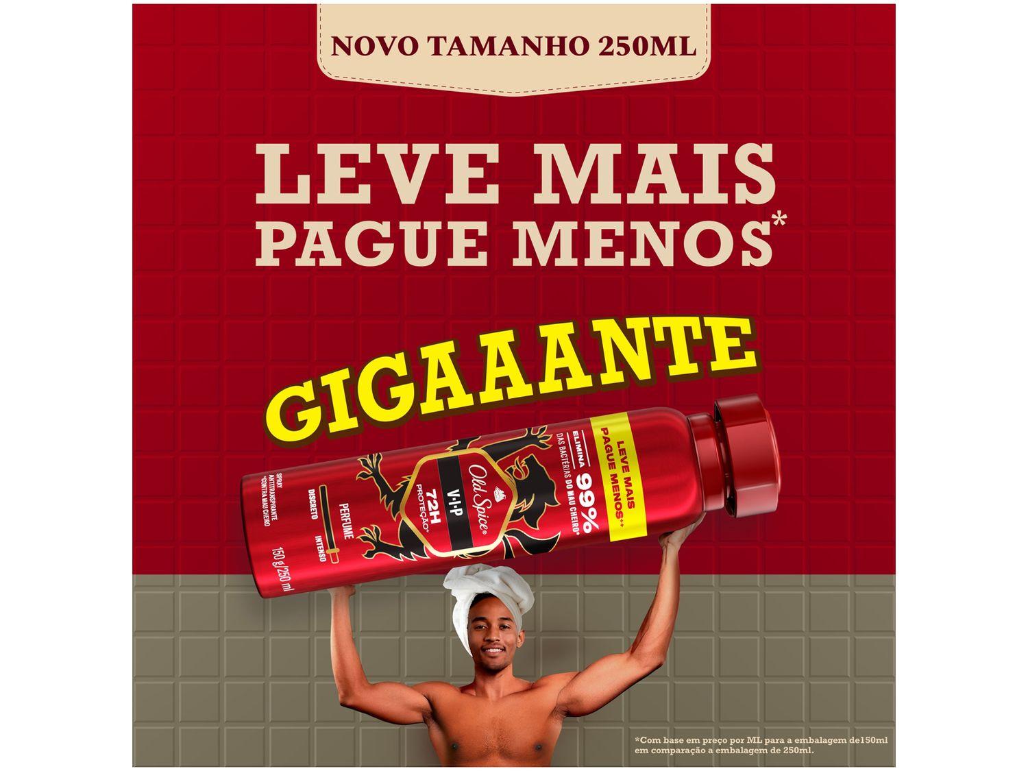 Desodorante Antitranspirante Aerossol Old Spice VIP 250ml