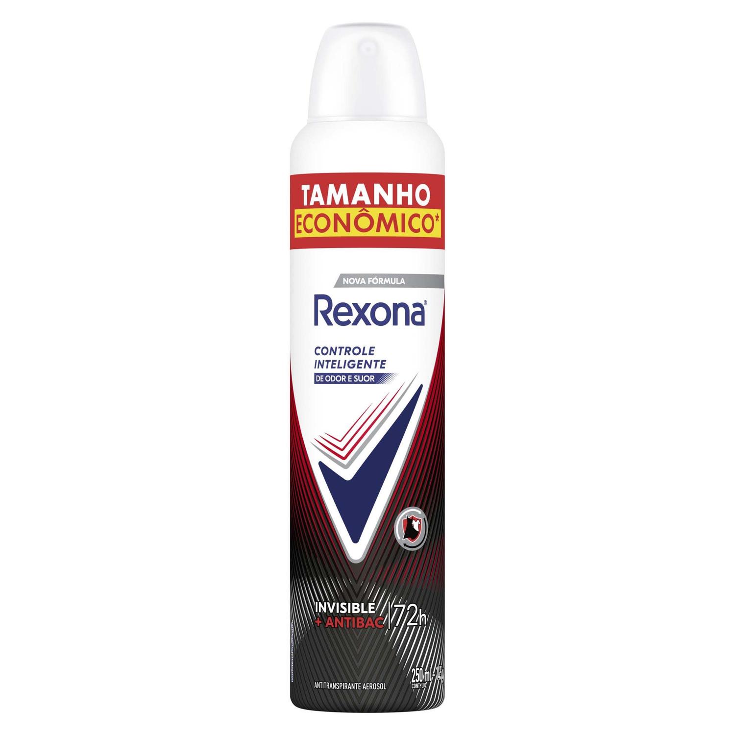 Desodorante Antitranspirante Aerossol Rexona Antibacterial+Invisible 250ml