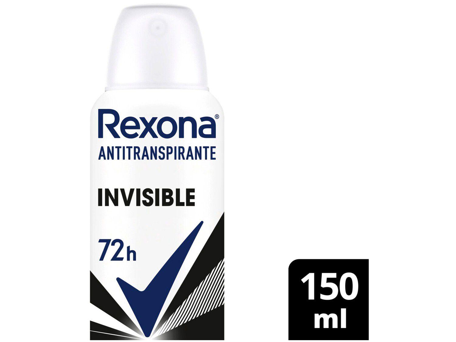 Antitranspirante Rexona Feminino Aerosol Invisible 150ml