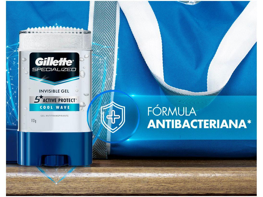 Desodorante Antitranspirante em Gel Gillette Specialized Cool Wave ...