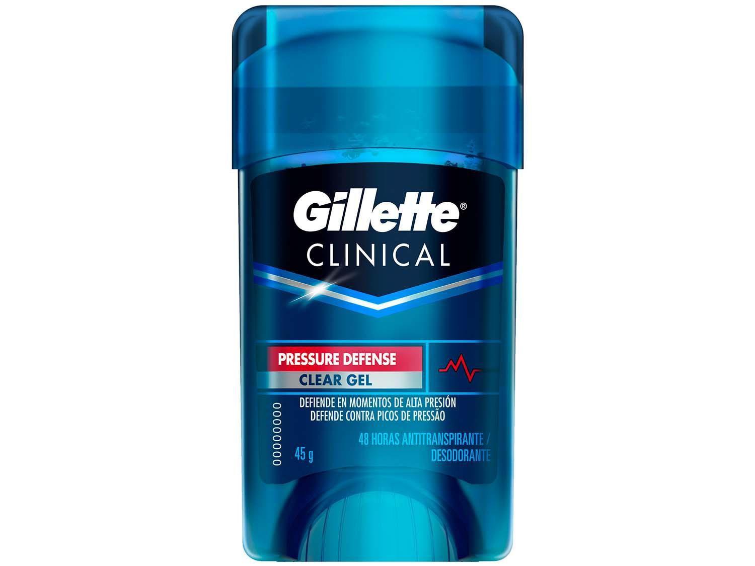 Desodorante Antitranspirante Masculino Gillette Clinical Clear Gel