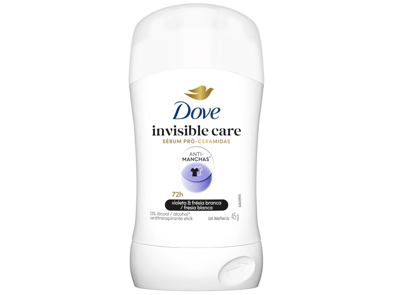 Desodorante em Barra Antitranspirante Dove Invisible Dry 48 Horas 45g
