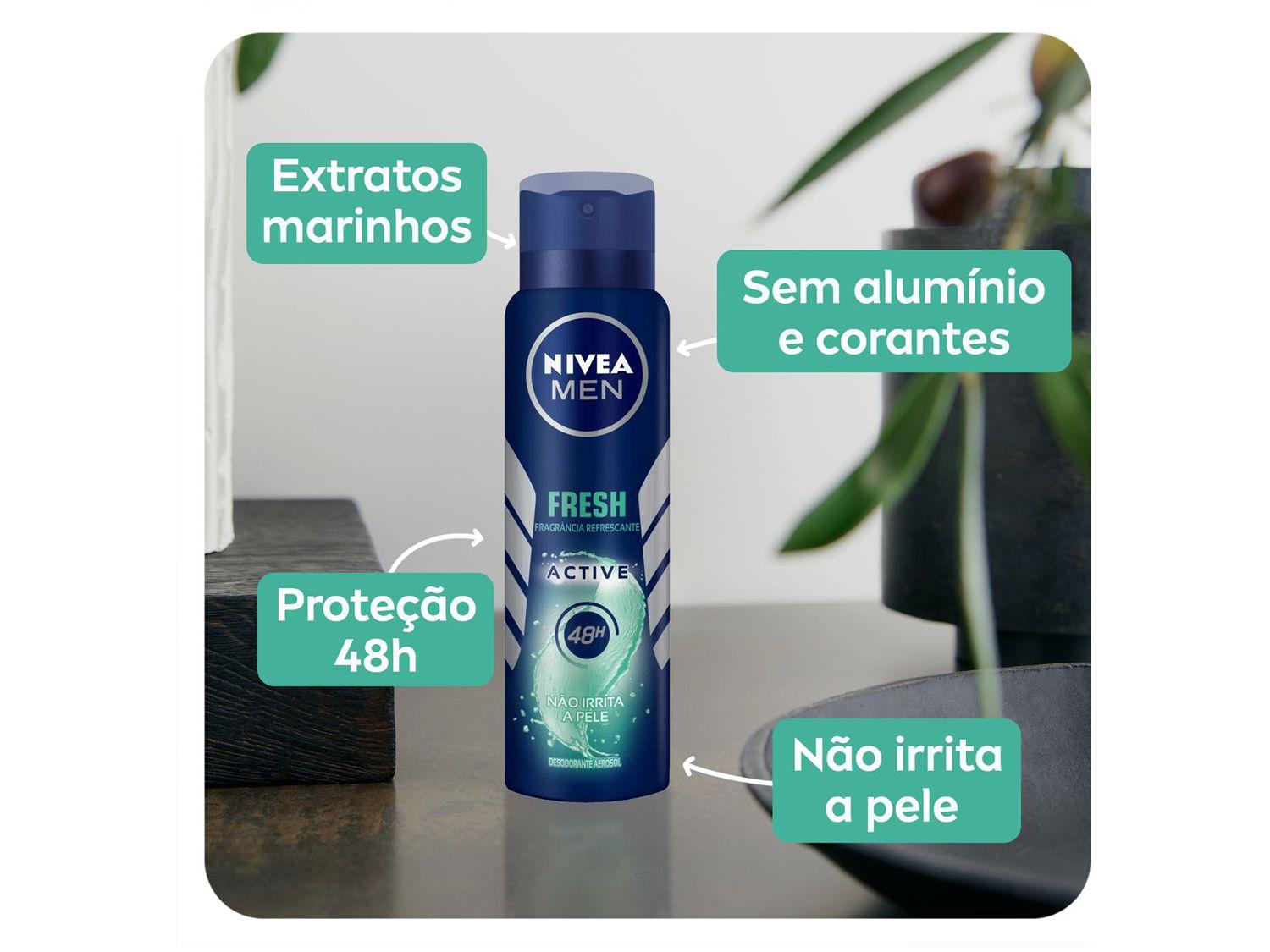 Desodorante Nivea Men Fresh Active Aerossol