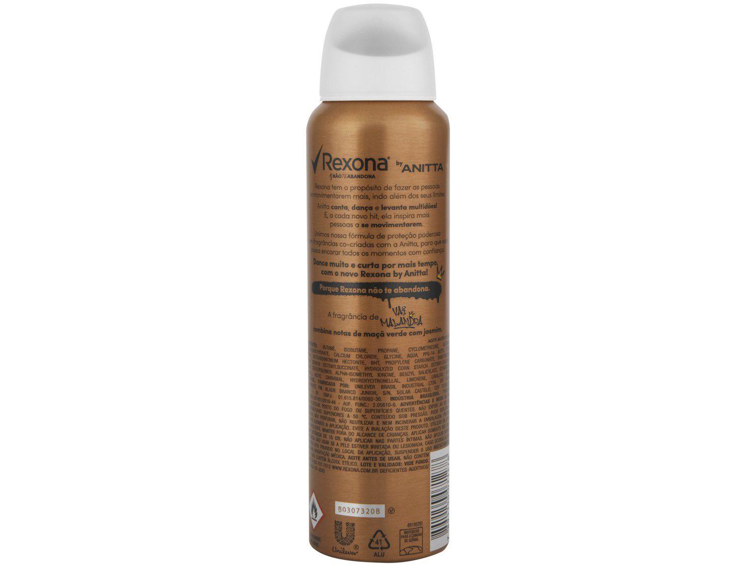 Desodorante Rexona Aerosol Antitranspirante - Unissex ...
