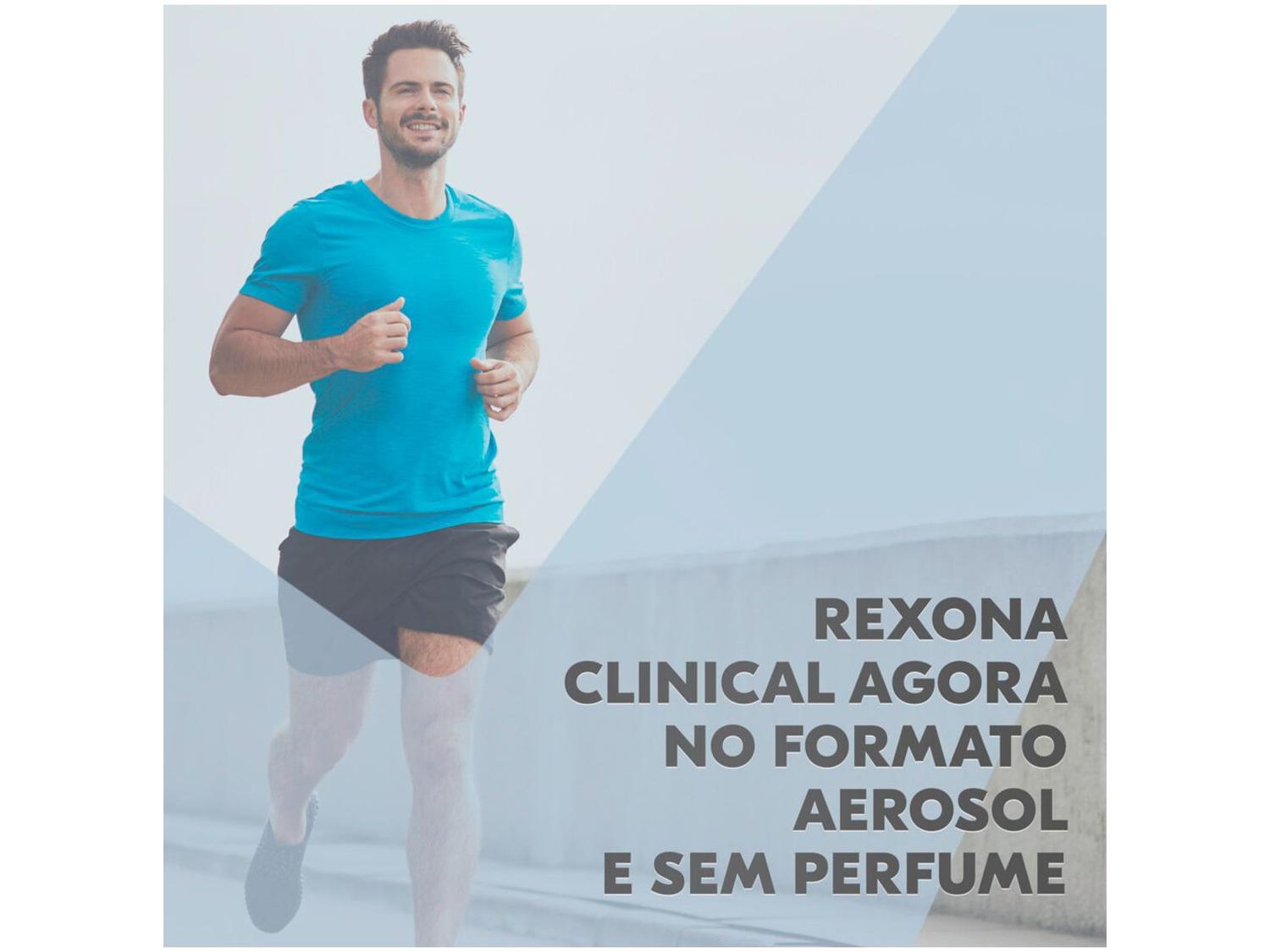 Desodorante Rexona Clinical Aerossol Antitranspirante Feminino sem Perfume 150ml