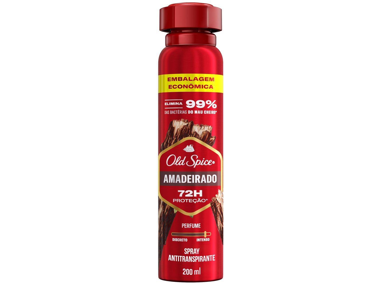 Desodorante Spray Antitranspirante Old Spice Amadeirado Masculino 72 Horas 200ml
