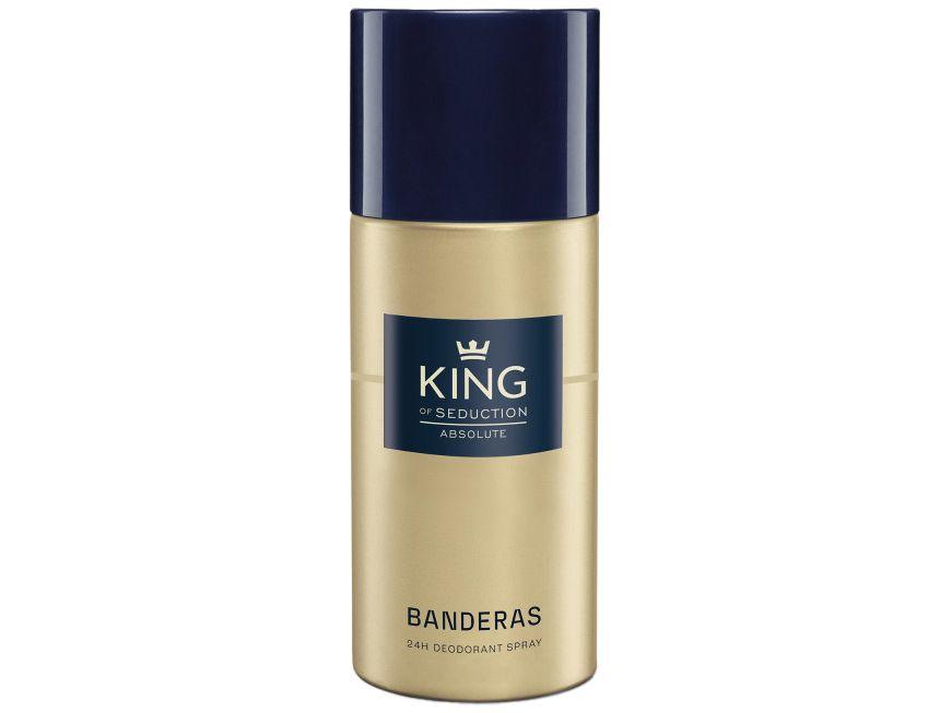 Desodorante Spray Banderas Absolute King of Seduction Masculino 24 Horas 150ml
