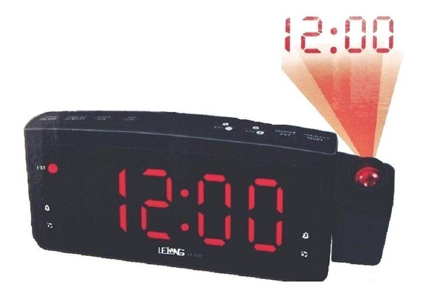 radio relógio com projetor de horas