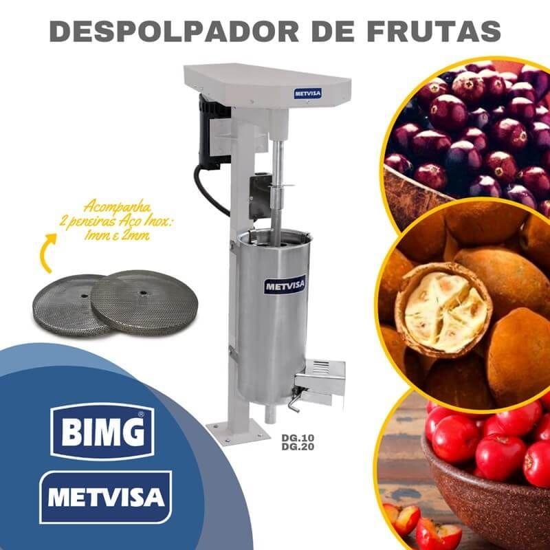 Imagem de Despolpadeira de Açai, Cupuaçu, Maracujá, Cacau, Acerola, Cajá... 10 Litros Metvisa - Dg10