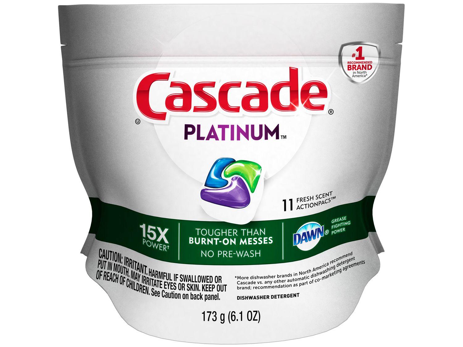 Detergente Cascade Platinum Pods 173g Detergente Magazine Luiza