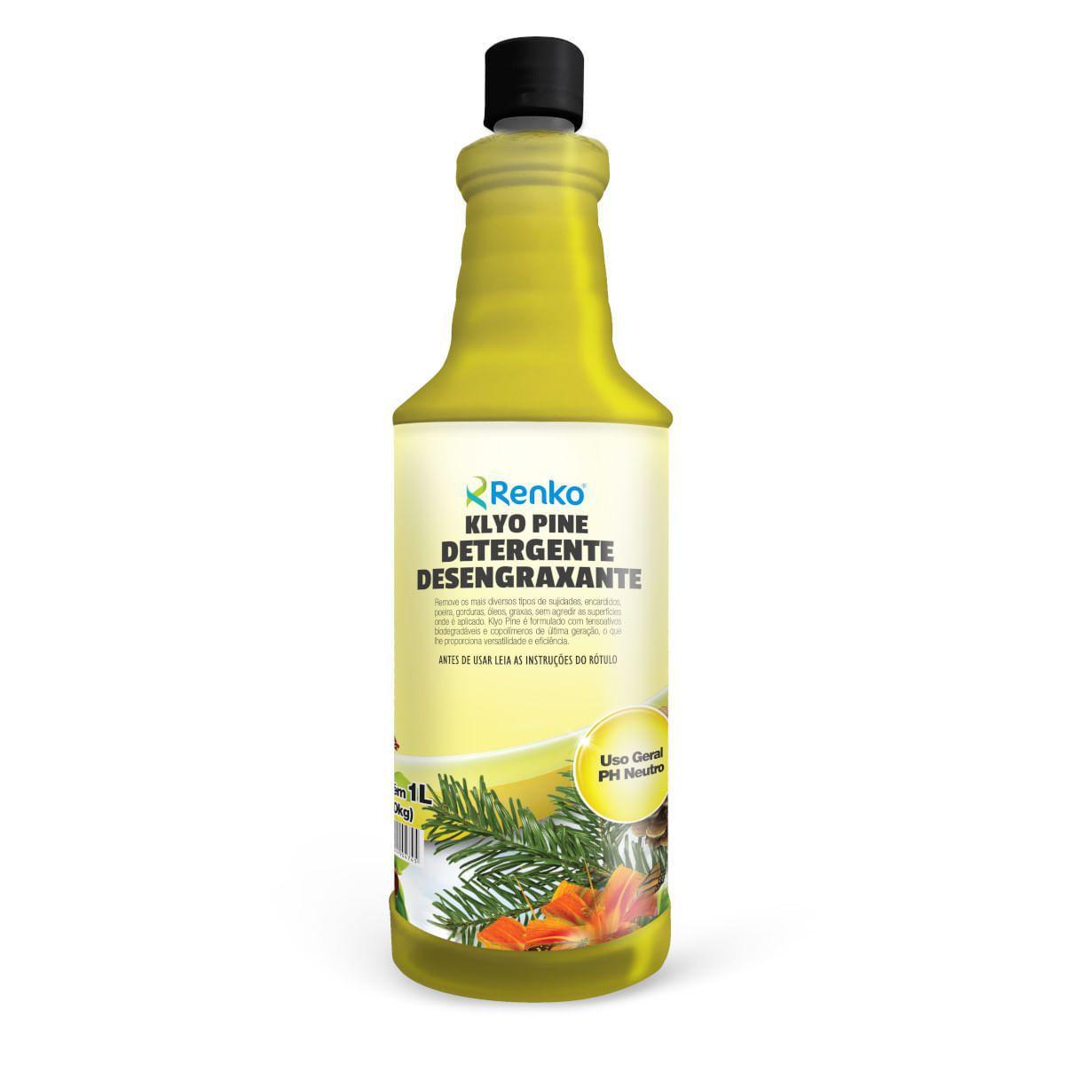 Detergente Desengraxante Klyo Pine 1 Litro Renko Klpg6l Produtos De Limpeza Magazine Luiza