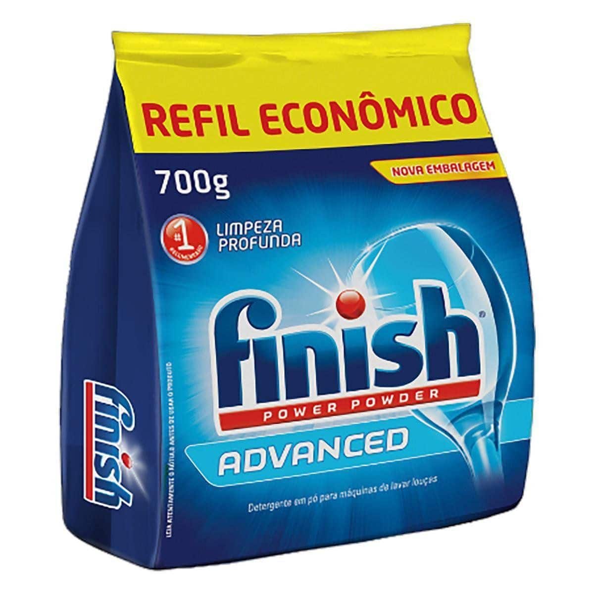 Detergente para Lava Louças em Pó Finish Power Powder Advanced 700g| 1 unidade - 700g