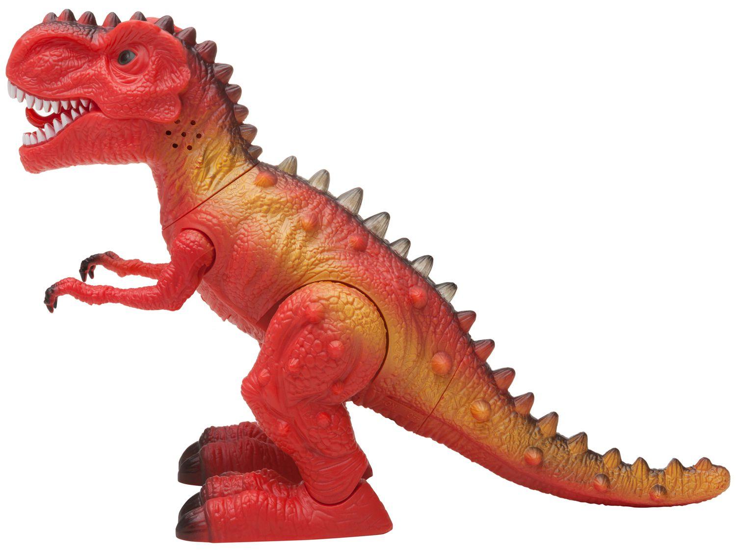 Dinossauro de Brinquedo Tiranossauro Rex - Emite Som e Luz com