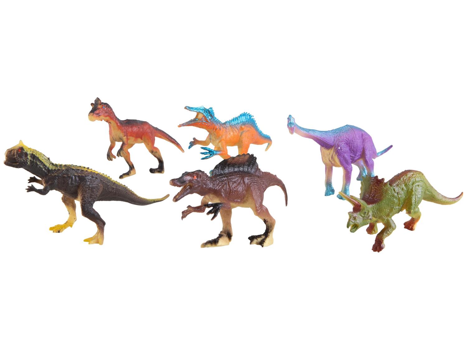 Dinossauro ML100 Lullie Kids 6 Unidades 