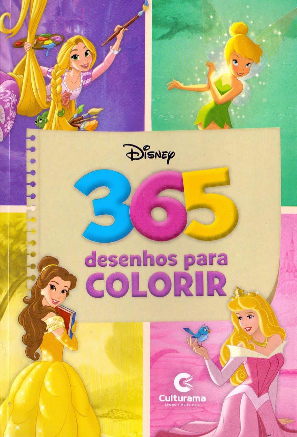 Disney - 365 Desenhos Para Colorir - Meninas + Marca Página - CULTURAMA ...