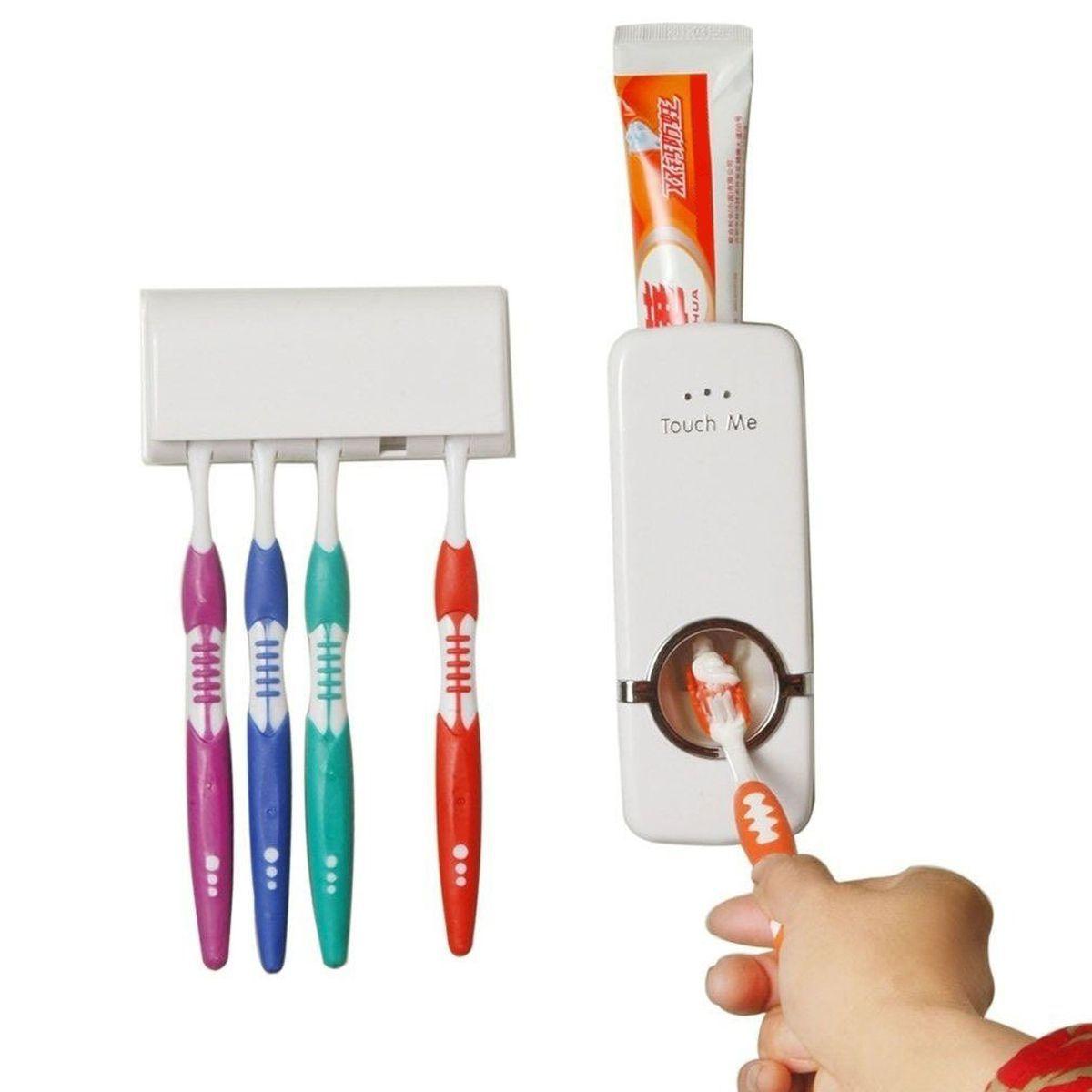 Dispenser Automático de Pasta de Dente com Suporte de Escova CMZ