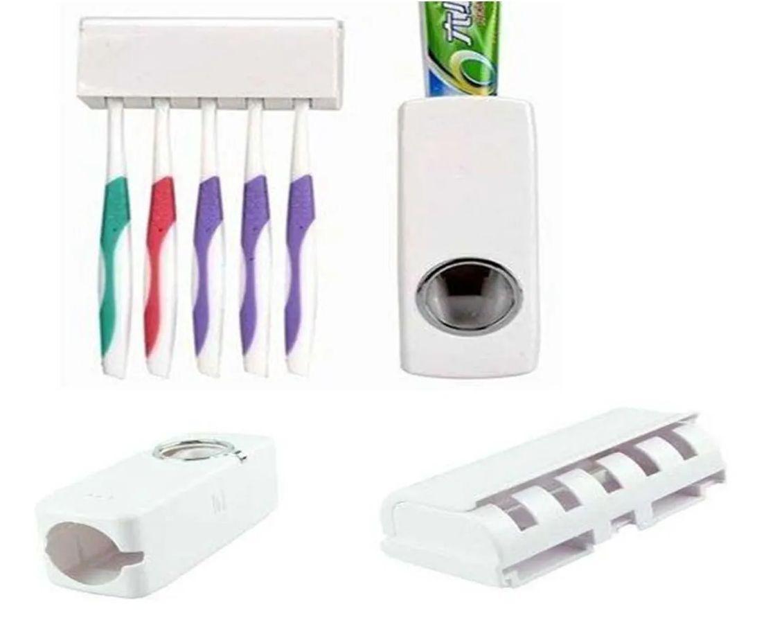 Dispenser Pasta Dente Aplicador Creme Dental Suporte Escovas de Dente