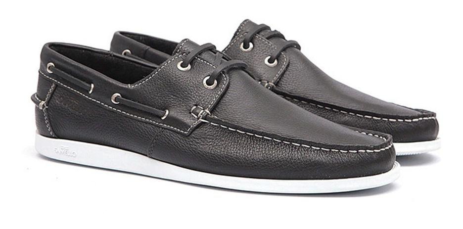 Dockside Samello Lace Masculino Couro Preto Exclusivo - Dockside Masculino  - Magazine Luiza