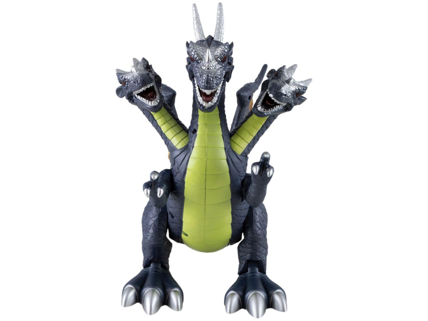 Dragão de Brinquedo 3 Cabeças