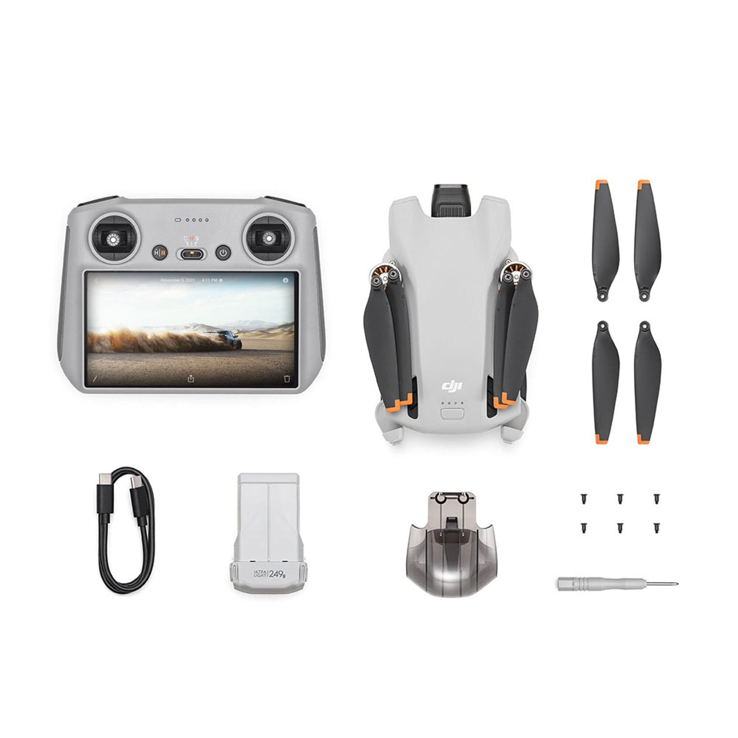 Imagem de Drone DJI Mini 3 Com Tela Anatel ( Lacrado, 1 Ano de Garantia, Nacionalizado )
