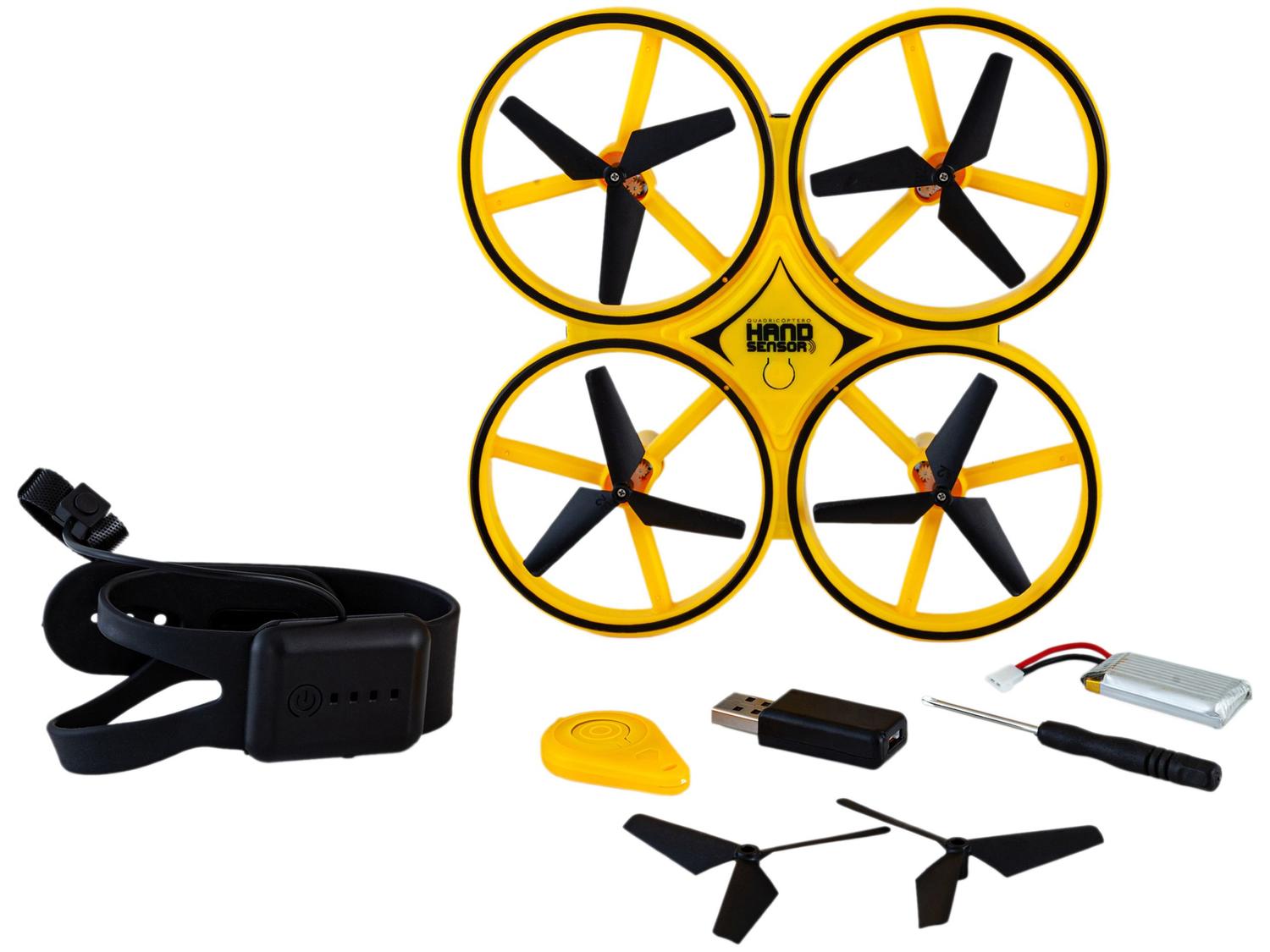 Drone Infantil de Controle Remoto Polibrinq Hand Sensor Quadricoptero