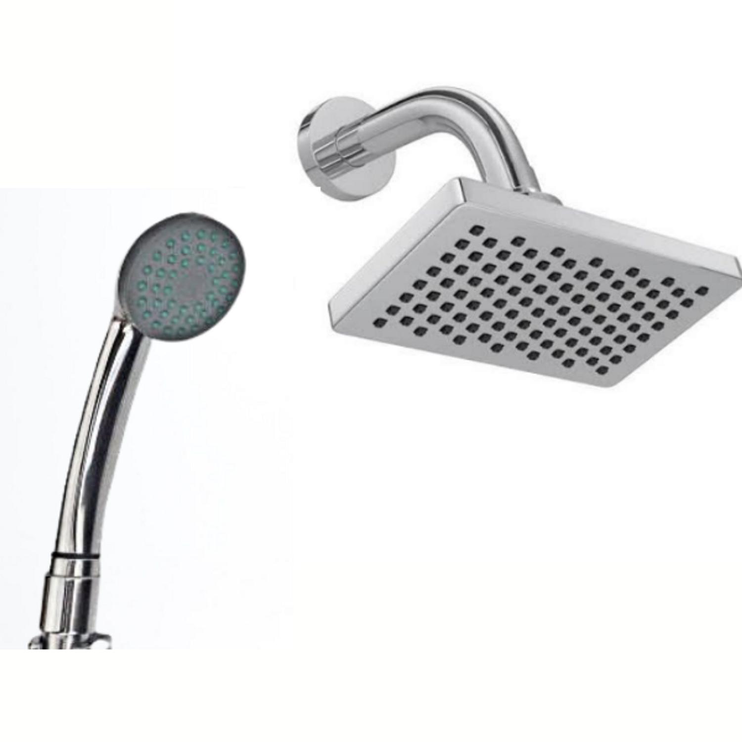 Ducha quadrada com chuveirinho para aquecedor gás - MC MANUTENÇÃO ...