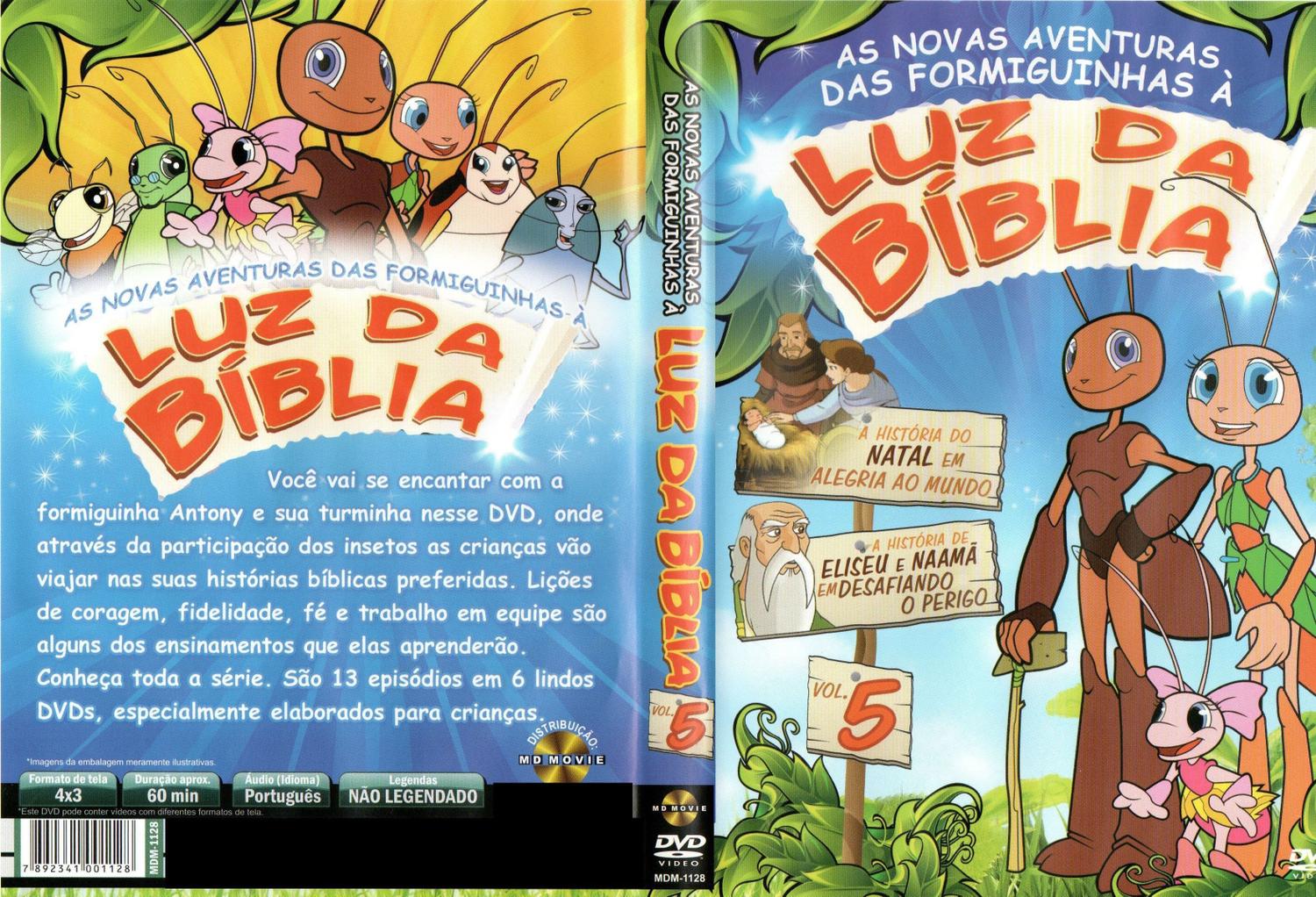 DVD Novas Aventuras das Formiguinhas à Luz da Bíblia Vol 5 - MD -  Minissérie e Séries de TV de Ação e Aventura - Magazine Luiza