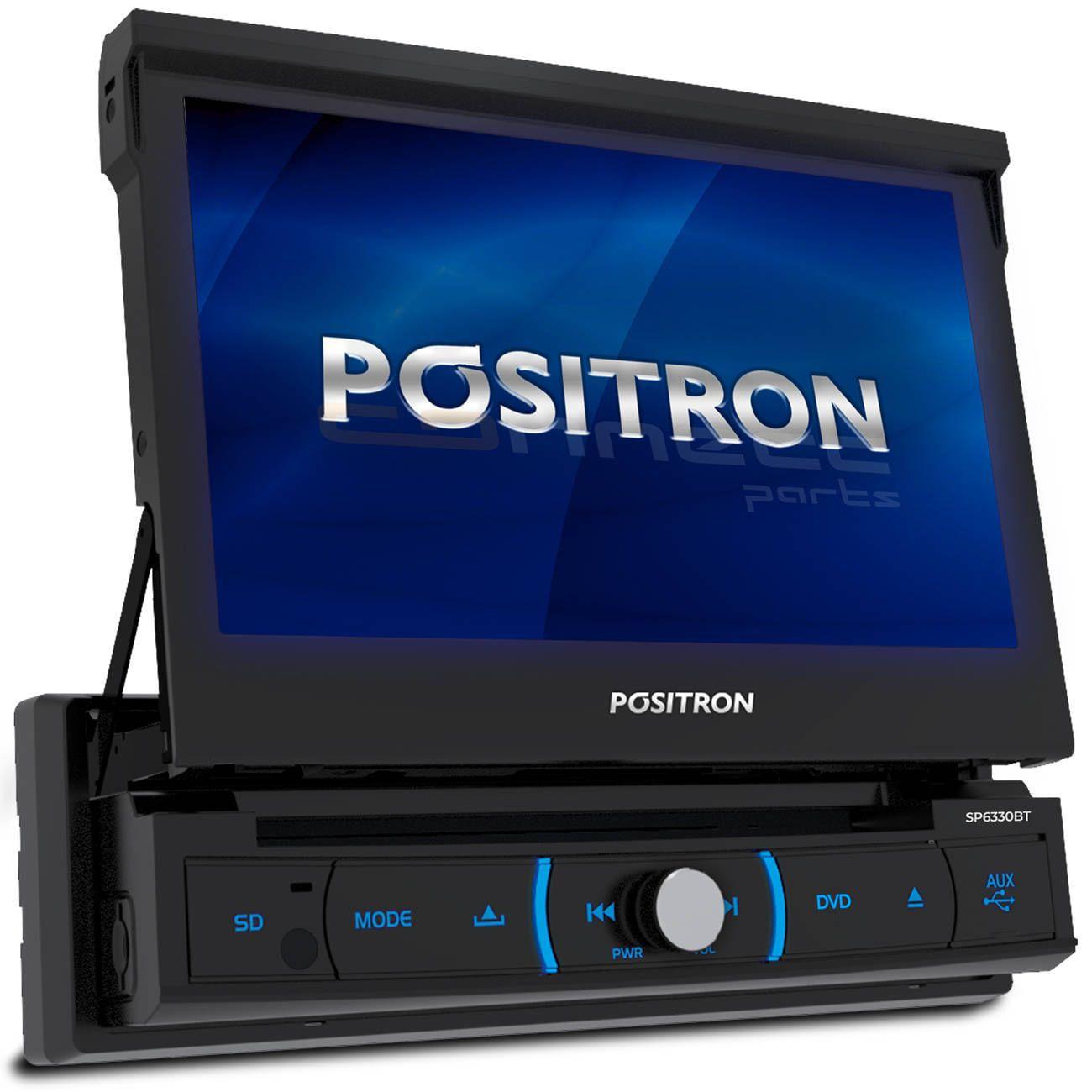 DVD Player Automotivo Pósitron SP6330BT 1 Din 7” Retrátil BT
