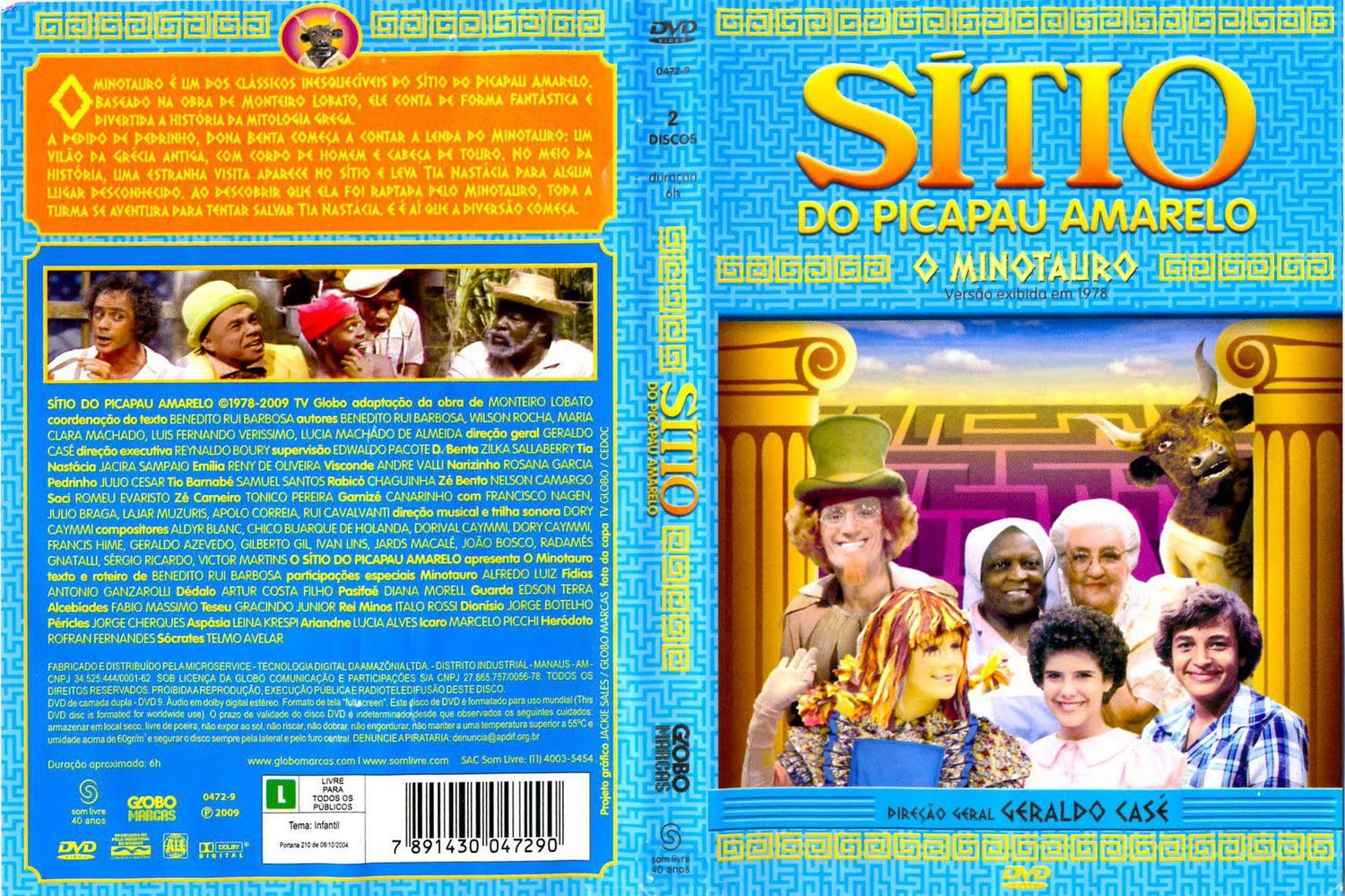 DVD Sitio do Picapau Amarelo O Minotauro Som Livre No Magalu Magazine Luiza DVD Sitio do Picapau Amarelo O Minotauro Som Livre No Magalu Magazine Luiza