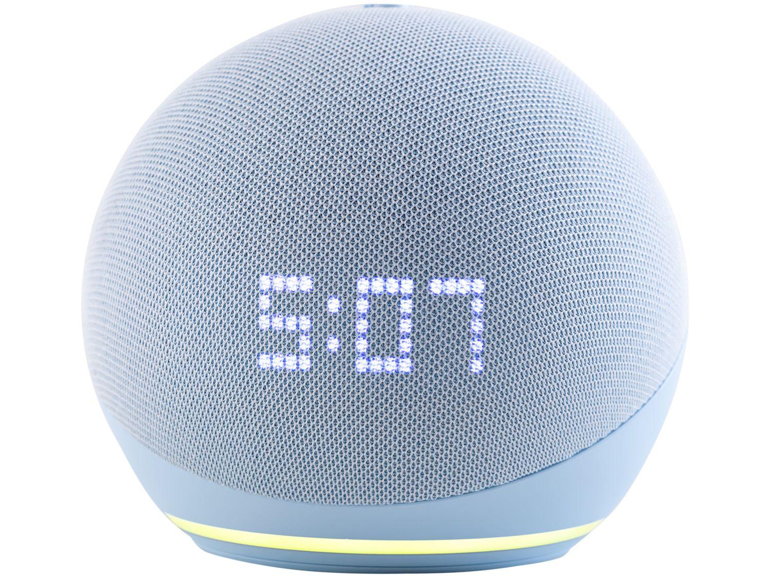 Echo Dot 5ª geração com Relógio, Smart speaker com Alexa, Display de LED  ainda melhor