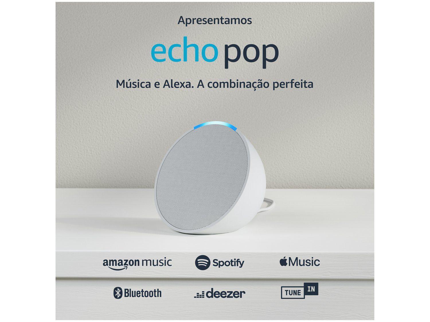 Echo Pop Smart Speaker Compacto com Alexa