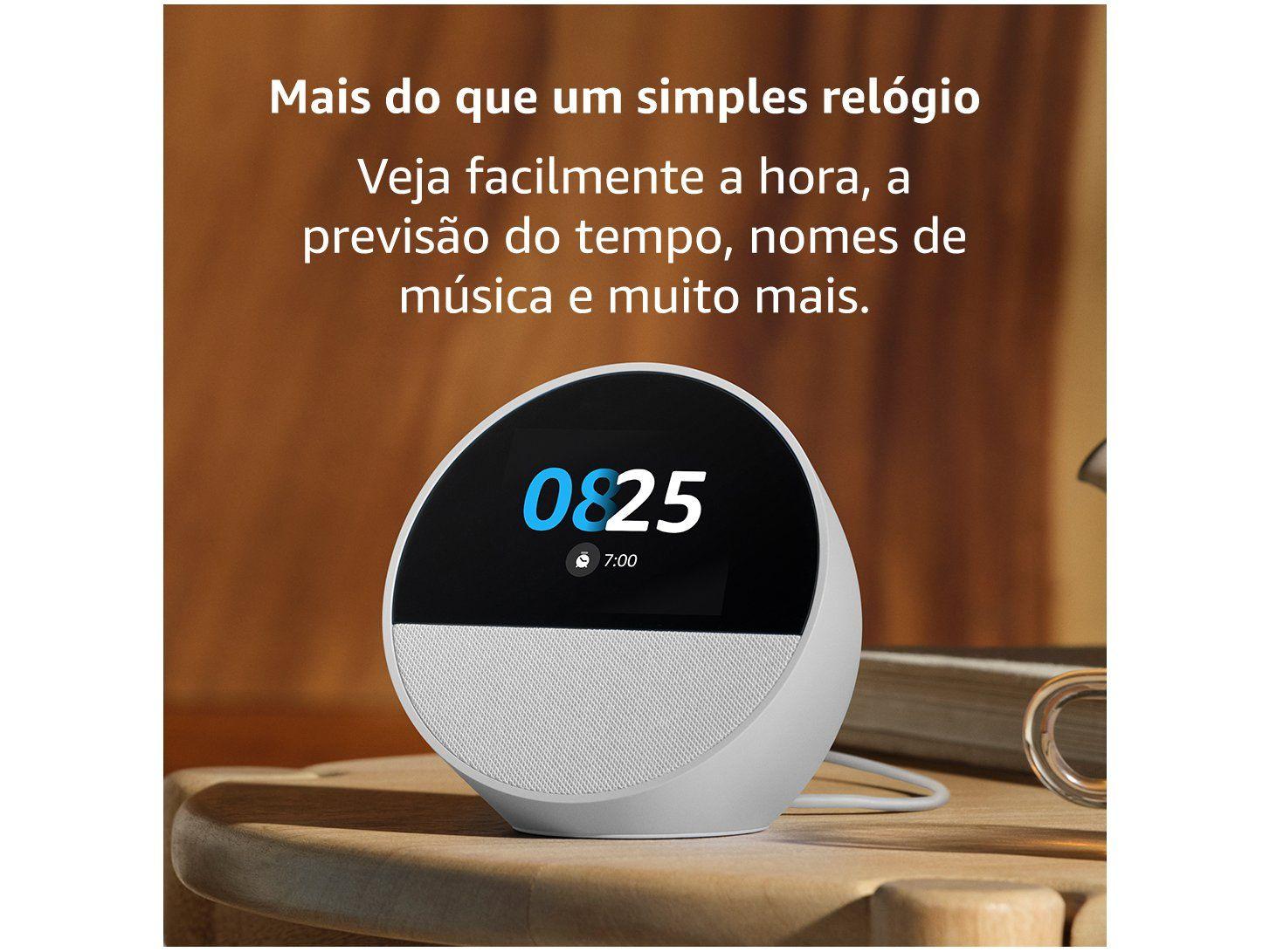 Echo Spot 2024 Smart Speaker Tela de 2,83”