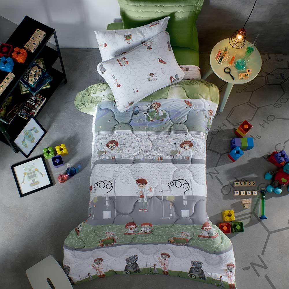 Edredom Infantil Altenburg Mundo Kids Malha Antimicrobiana Sputnik