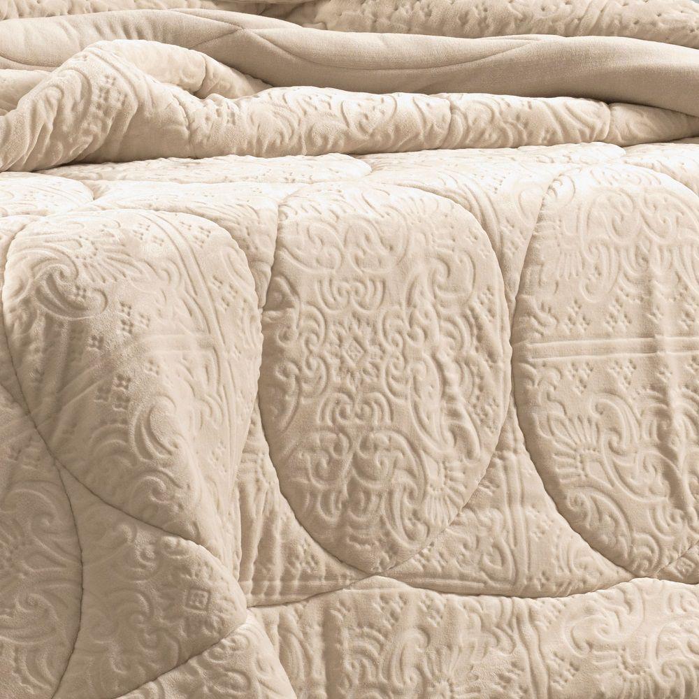 Edredom King Altenburg Blend Elegance Plush Harmonic Marfim