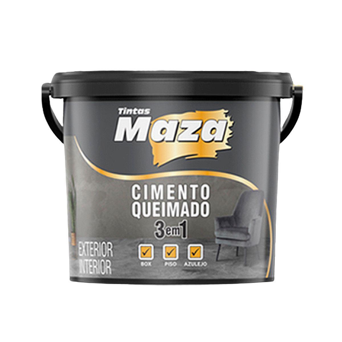 Imagem de Efeito Cimento Queimado 3 Em 1 P/ Box Piso Azulejo 5,6kg