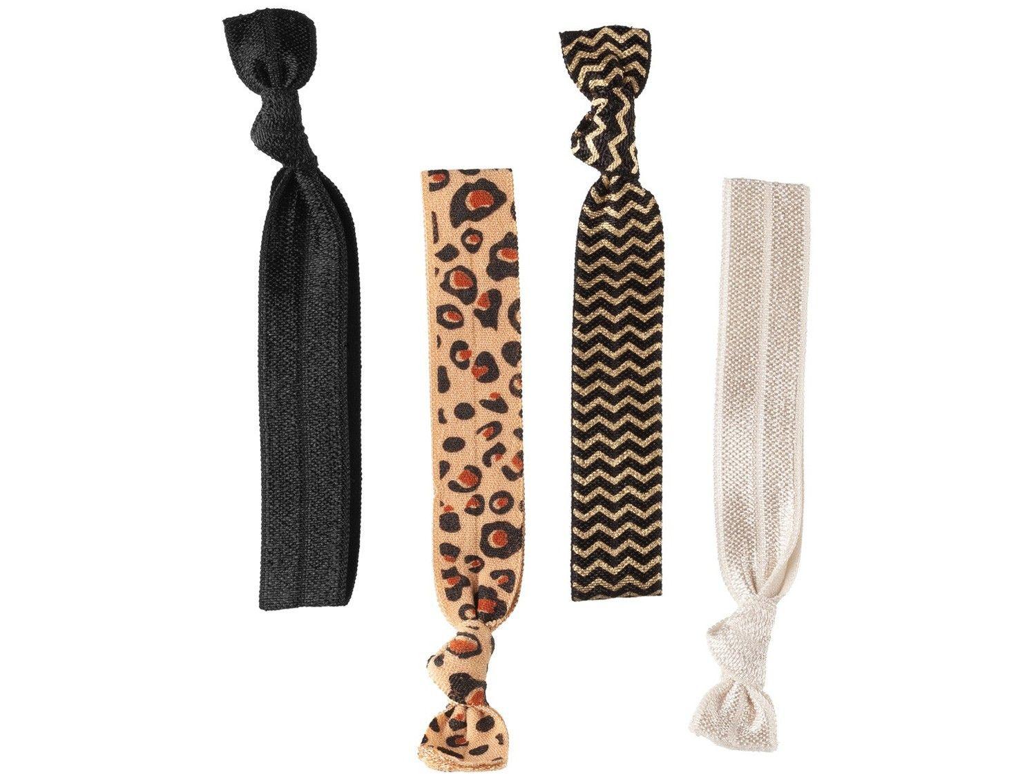Elástico de Cabelo 4 Unidades Lanossi Hair Ties Animal Print