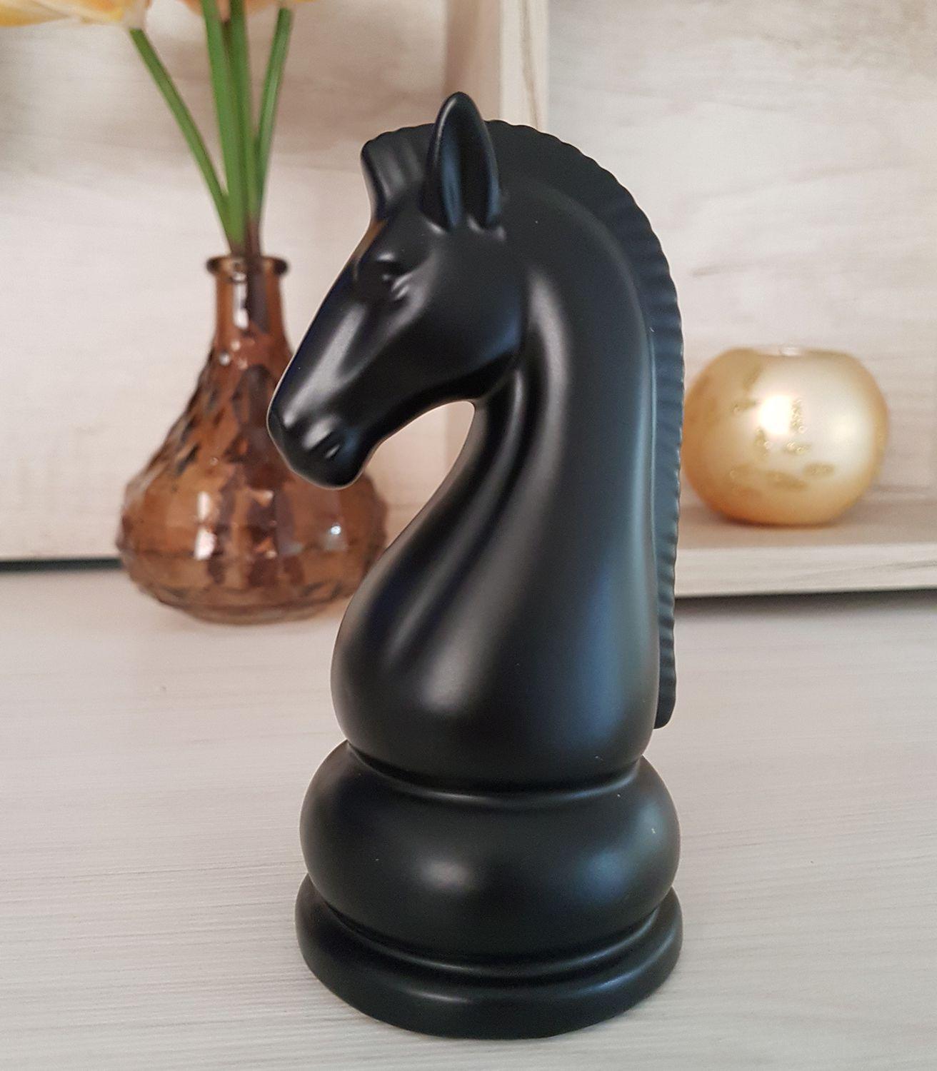 Enfeite Cavalo Grande Peça de Xadrez Preto e Branco 23cm - Tiger Gifts -  Enfeites para Árvore de Natal - Magazine Luiza