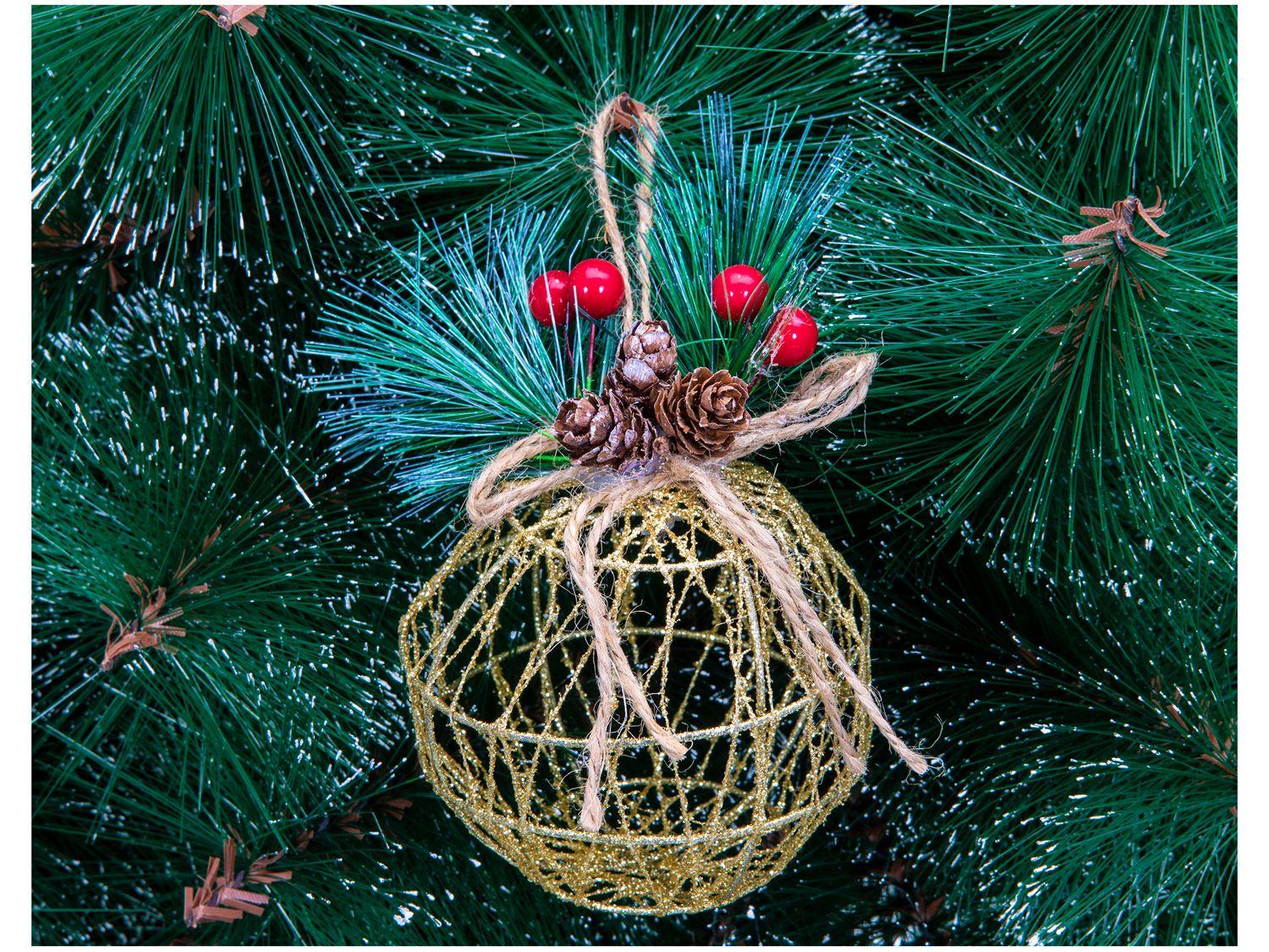 Enfeites para Árvore de Natal Bola com Pinha