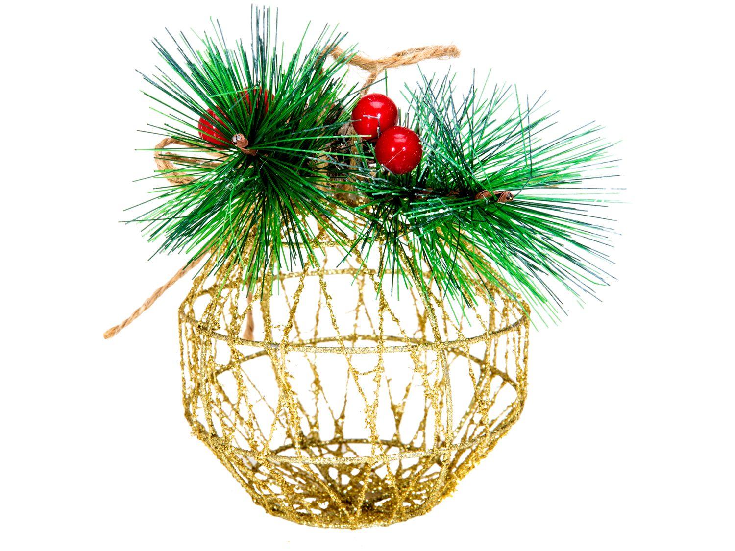Enfeites para Árvore de Natal Bola com Pinha
