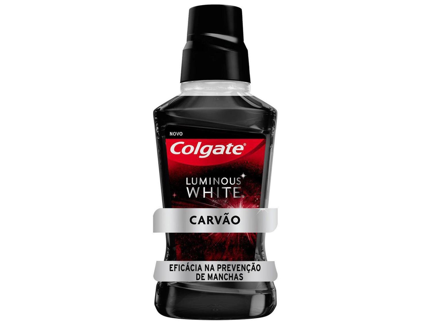 Enxaguante Bucal Colgate sem Álcool Luminous White Carvão Ativado 500ml