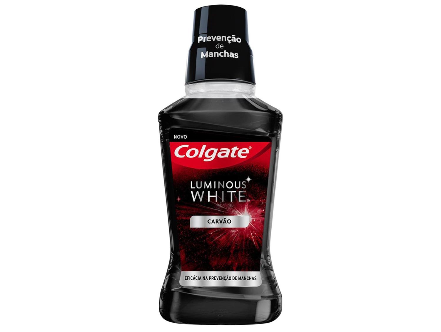 Enxaguante Bucal Colgate sem Álcool Luminous White Carvão Ativado 500ml