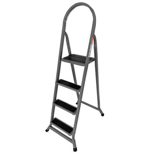 Imagem de Escada 4 Degraus em Aço Carbono Reforçado Uso Doméstico Someway
