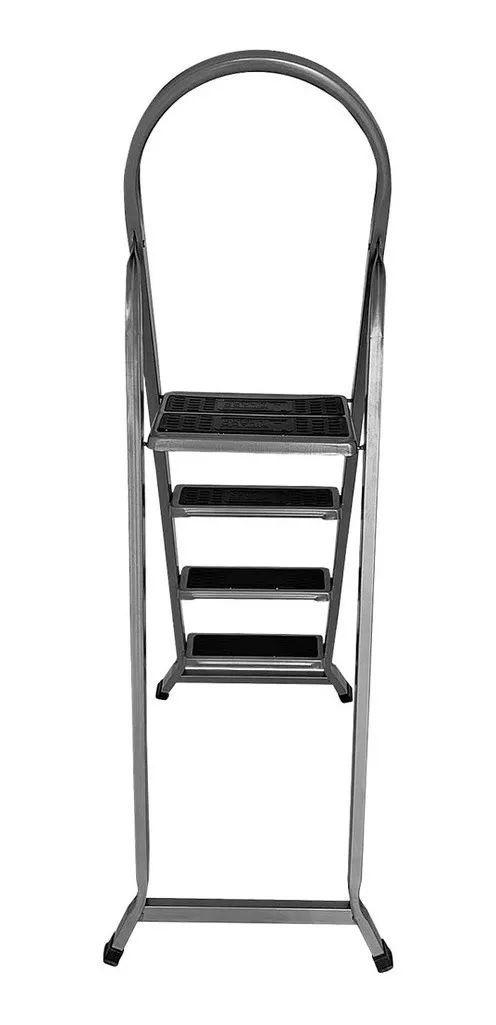 Imagem de Escada 4 Degraus em Aço Carbono Reforçado Uso Doméstico Someway