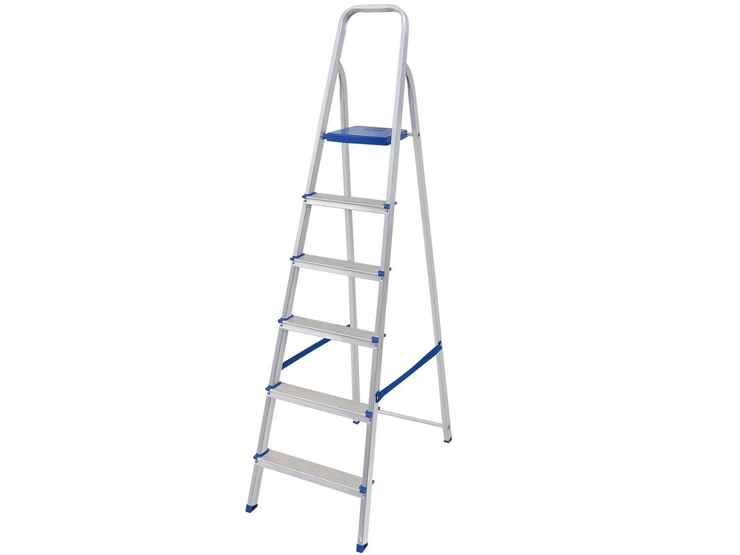 Escada de Alumínio 6 Degraus Doméstica Mor