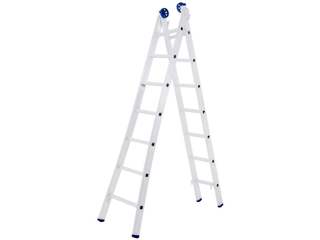 Escada de Alumínio Extensível 2x7 Doméstica
